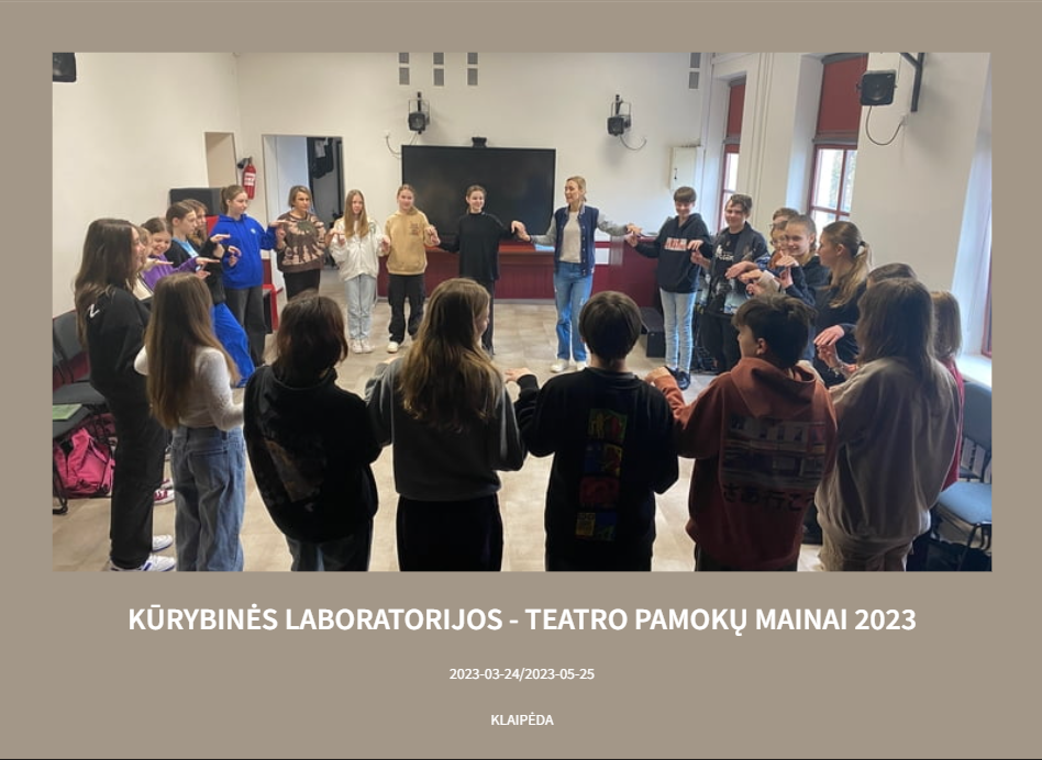 Kūrybinės laboratorijos – teatro pamokų mainai