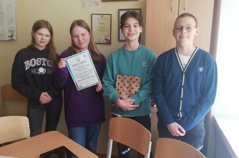 Sveikiname istorijos-matematikos protmūšio komandą