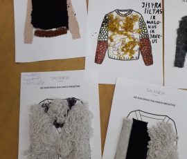 Mokinių sukurti megztinių dizainai