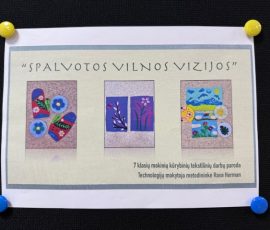 Mokinių darbai iš veltinio